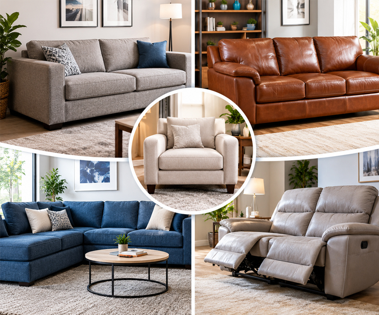 Different Sofa Types Cleaning